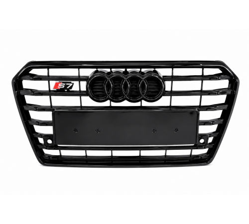 Audi S7 stiliaus grotelės 4G8 (2010-2015) Juodos